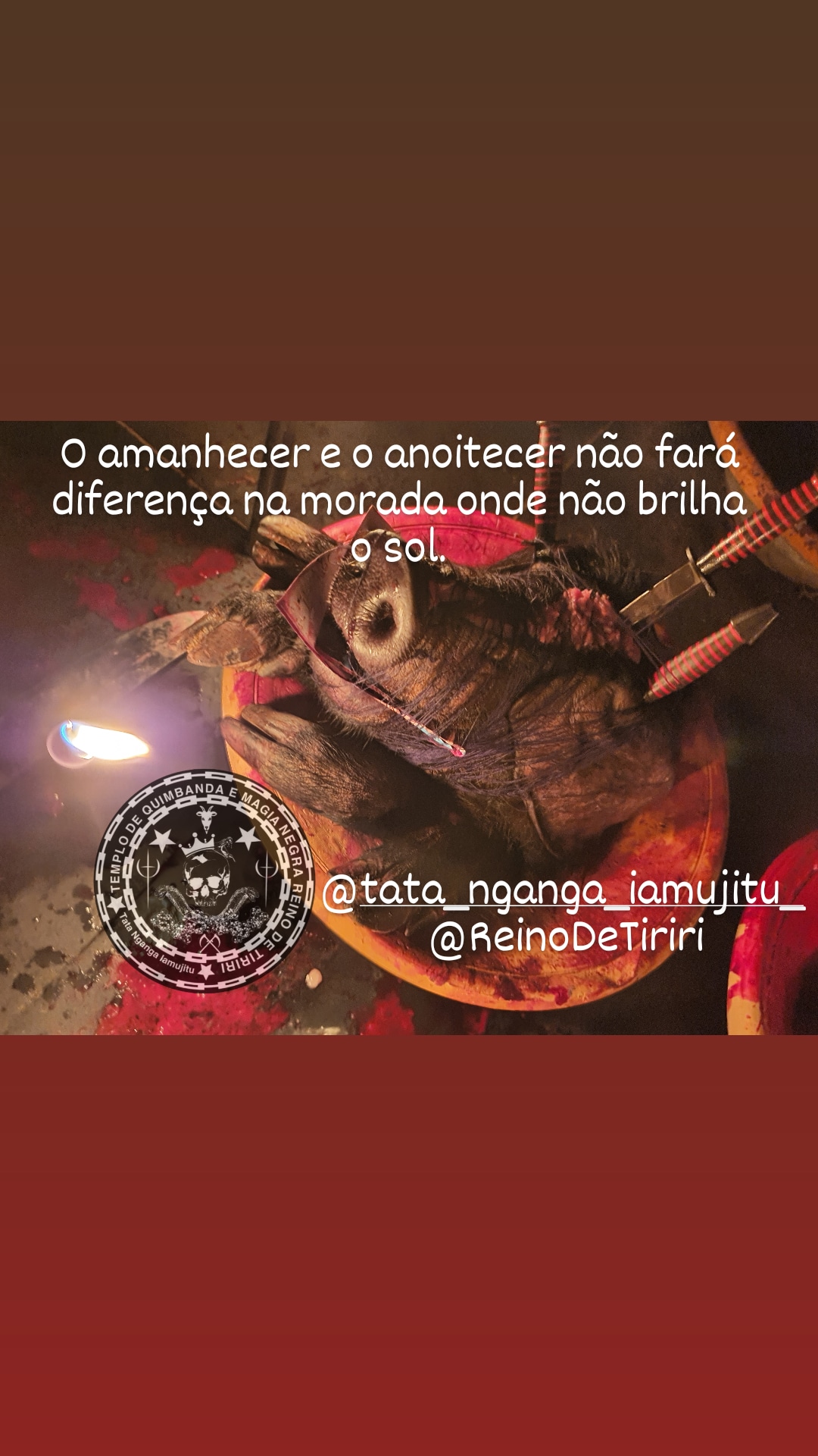 Feitiço Realizado em Nosso Templo