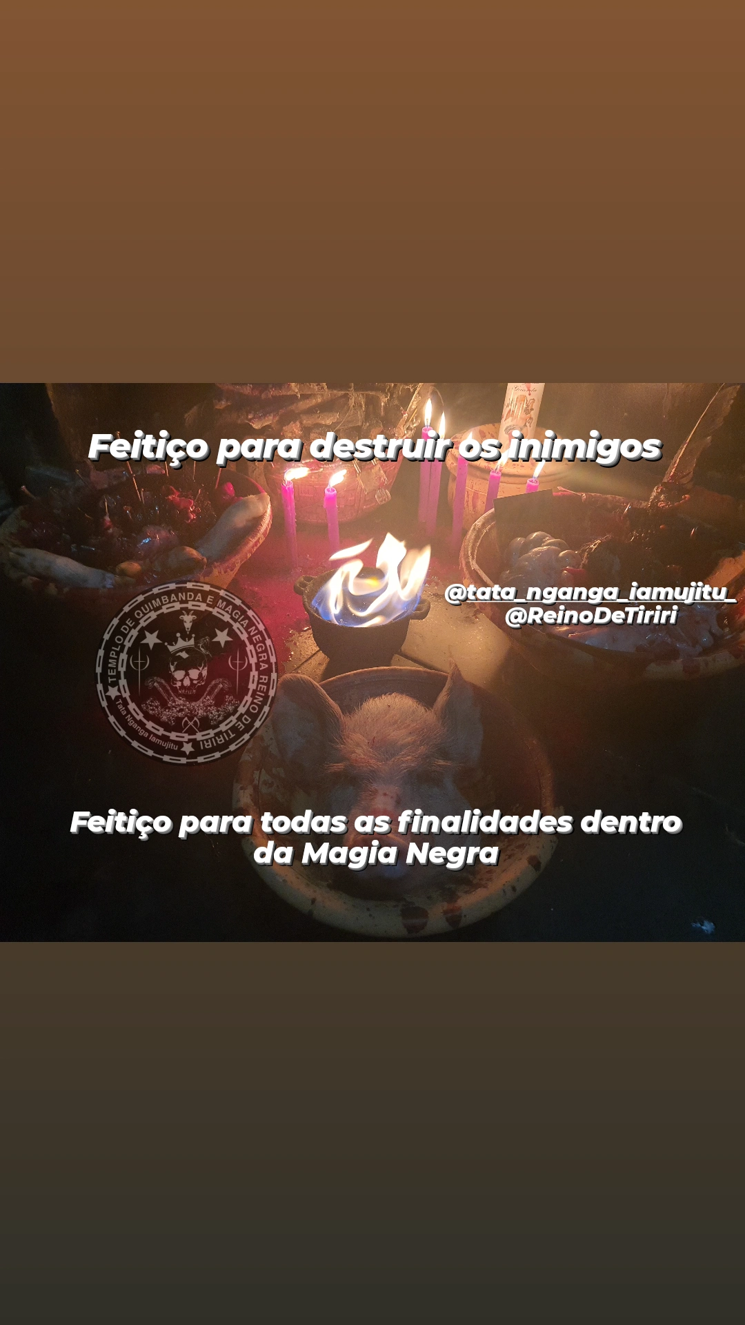 Feitiço Realizado em Nosso Templo